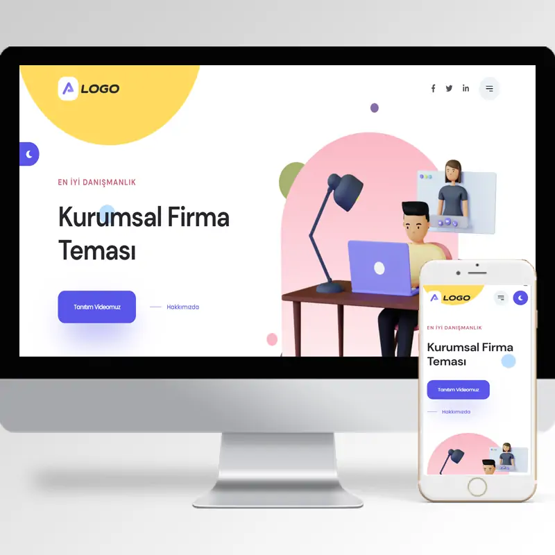 Kurumsal Firma Hazır Web Sitesi Yazılımı 82