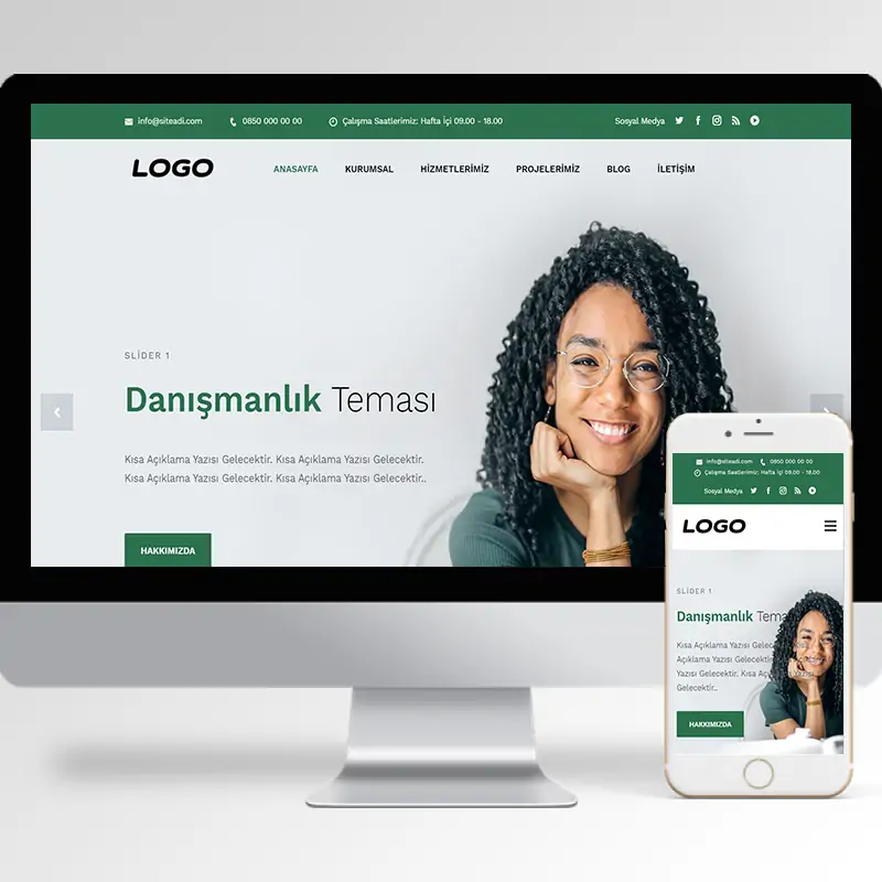 Danışmanlık Hazır Web Sitesi Yazılımı 6