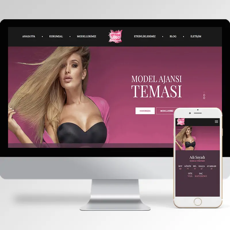 Model & Cast Ajansı Hazır Web Sitesi Yazılımı